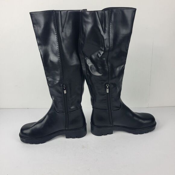 Nine West Women's Zip Up Knee High Fashion Boots Black Size 7.5M - Picture 12 of 16